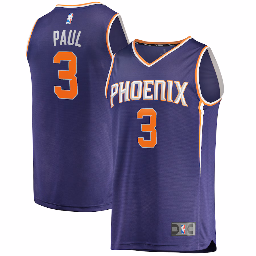 Men's Phoenix Suns Chris Paul Fanatics Purple Fast Break Replica Player Jersey - Icon Edition - Jersey
