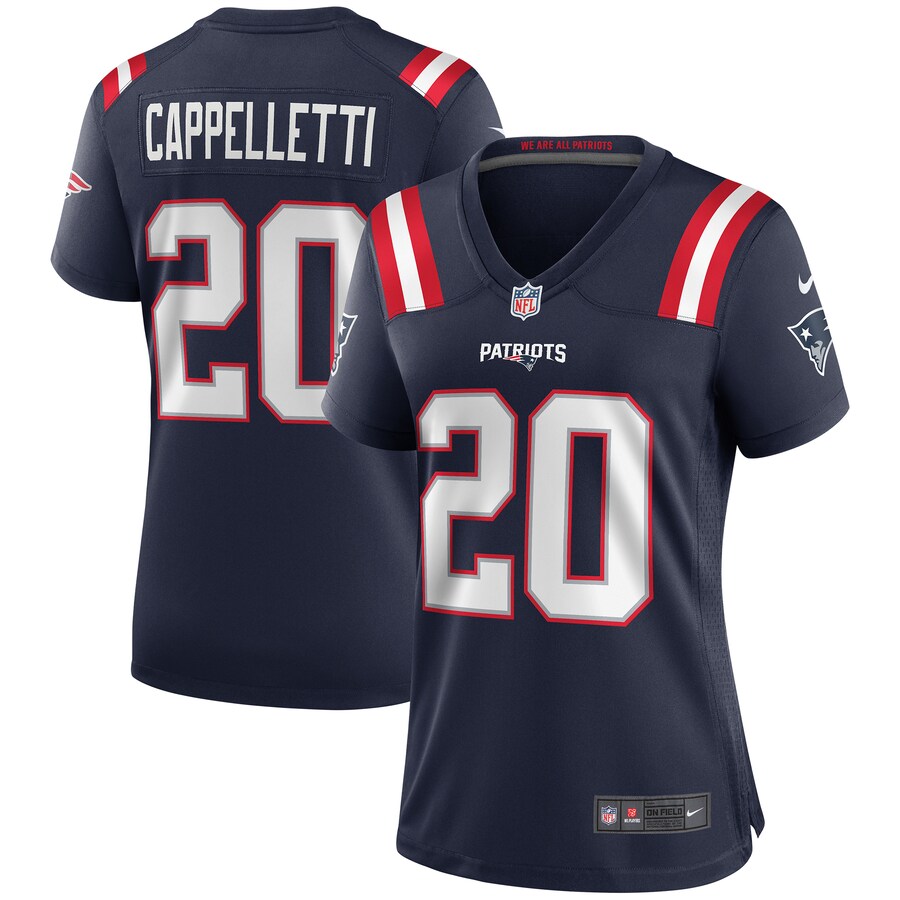 Women's New England Patriots Gino Cappelletti Nike Navy Game Retired Player Jersey - Jersey