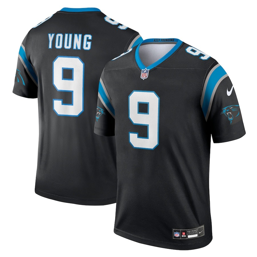 Men's Carolina Panthers Bryce Young Nike Black  Legend Jersey - Jersey