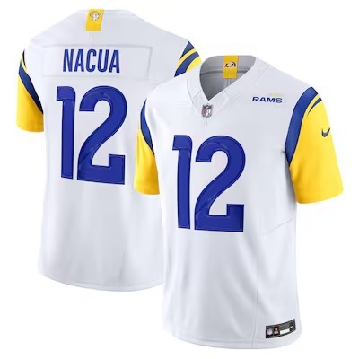 Men's Los Angeles Rams Puka Nacua Nike White Vapor F.U.S.E. Limited Player Jersey - Jersey