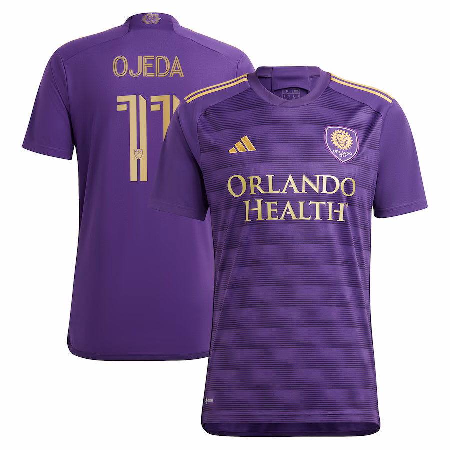 Men's Orlando City SC Martín Ojeda adidas Purple 2023 The Wall Kit Replica Player Jersey - Jersey