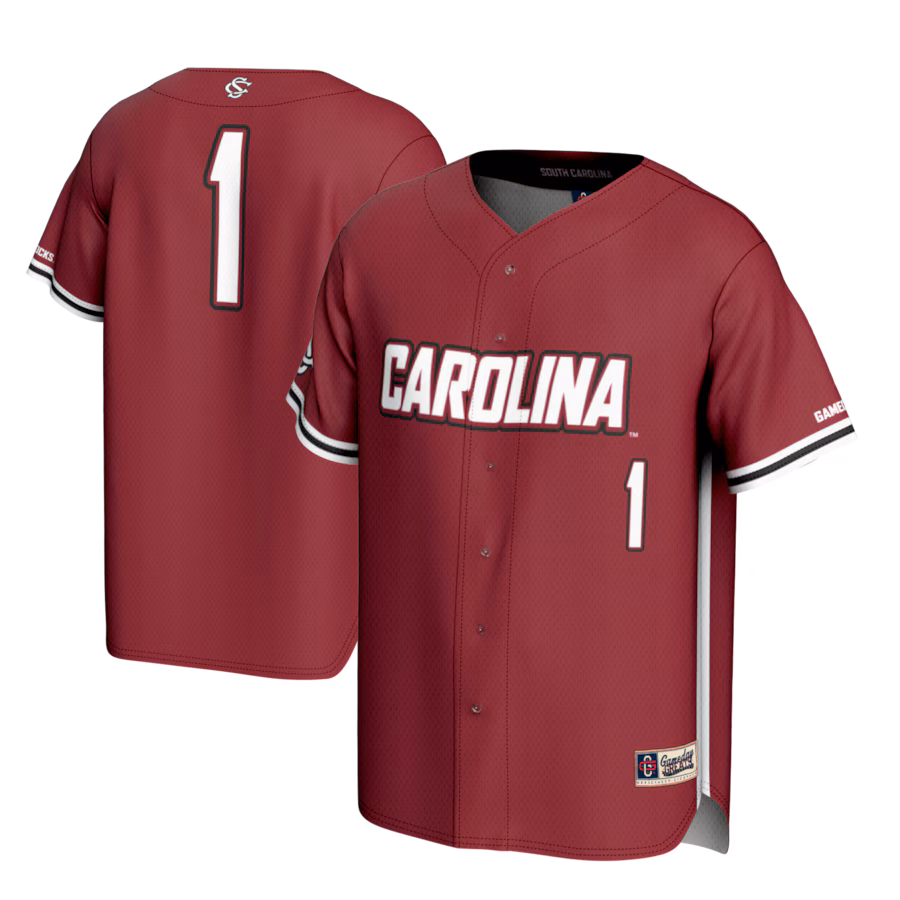 Youth GameDay Greats #1 Garnet South Carolina Gamecocks Lightweight Baseball Fashion Jersey - Jersey