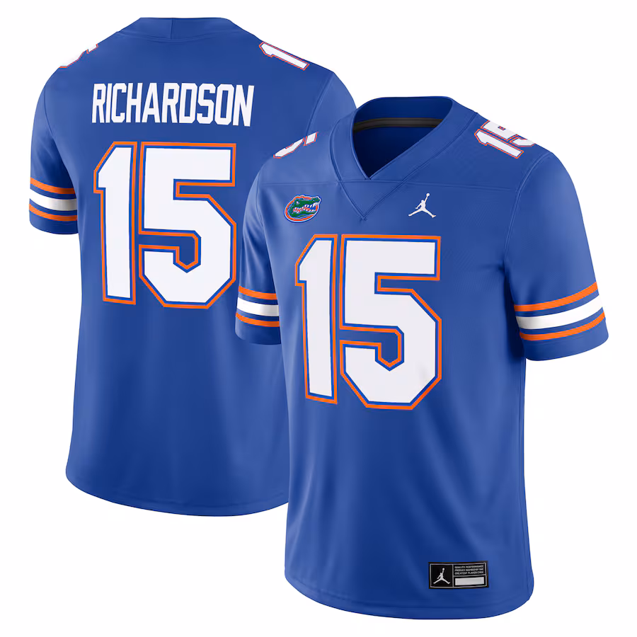 Men's Jordan Brand Anthony Richardson Royal Florida Gators Alumni Player Game Jersey - Jersey