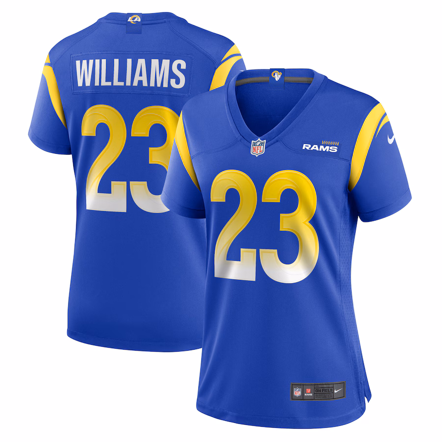 Women's Los Angeles Rams Kyren Williams Nike Royal Game Player Jersey - Jersey