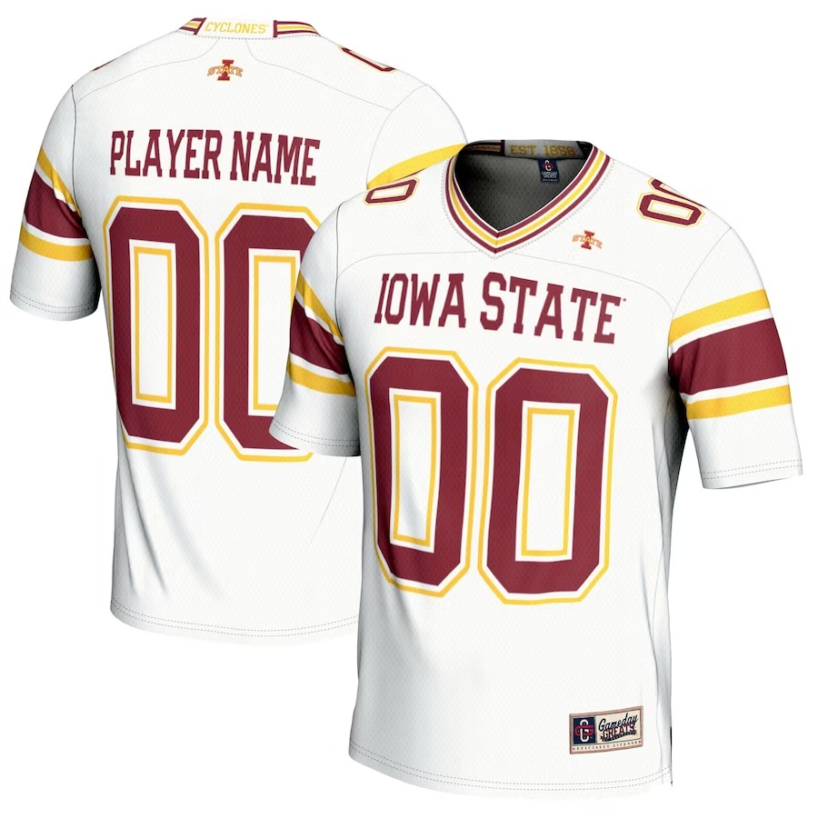 Iowa State Cyclones GameDay Greats NIL Pick-A-Player Football Jersey - White - Jersey