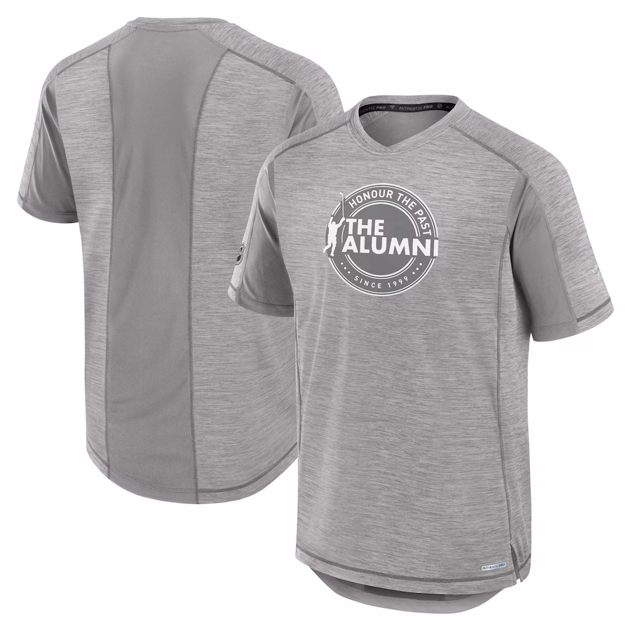 Men's Fanatics Gray Authentic Pro The Alumni Performance T-Shirt - Jersey