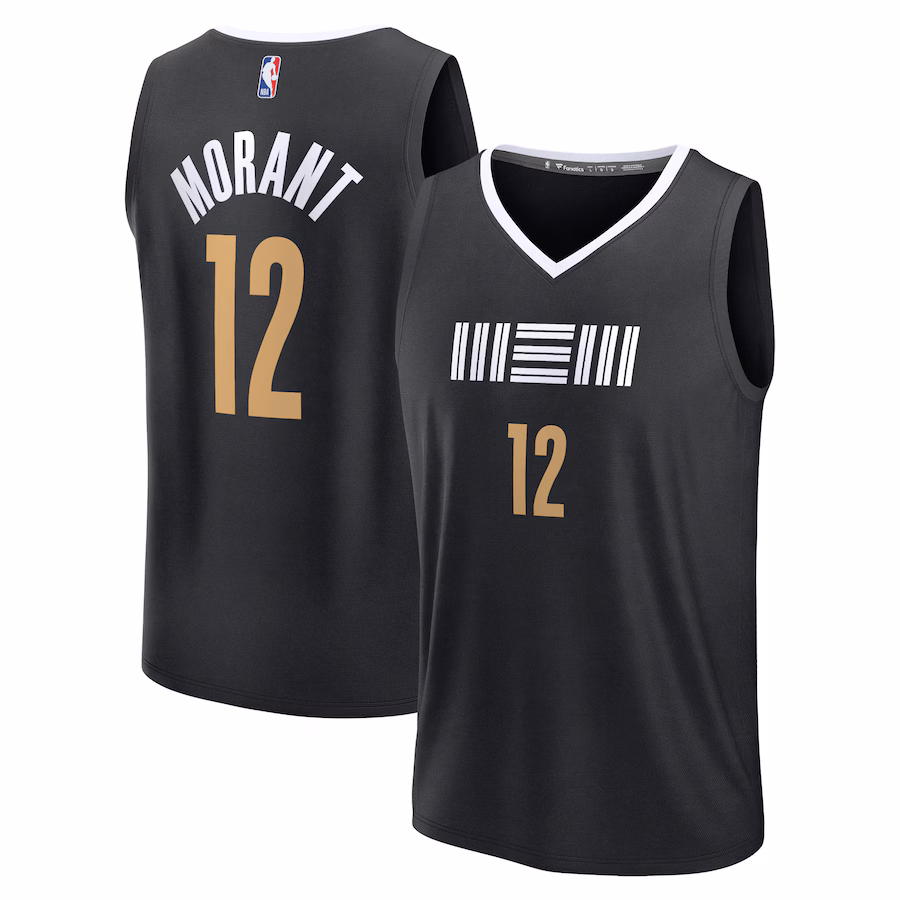 Youth Memphis Grizzlies Ja Morant Fanatics Black Fast Break Jersey - City Edition - Jersey