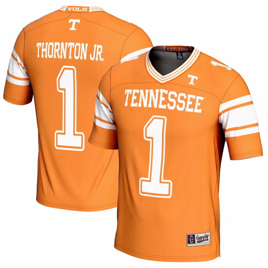 Dont'e Thornton Jr. Tennessee Volunteers GameDay Greats Youth NIL Player Football Jersey - Tennessee Orange - Jersey
