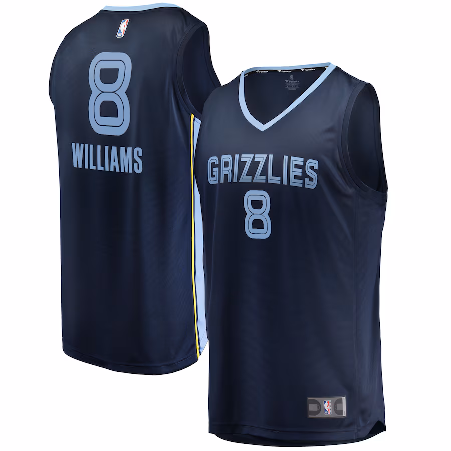 Men's Memphis Grizzlies Ziaire Williams Fanatics Navy Fast Break Replica Jersey - Icon Edition - Jersey