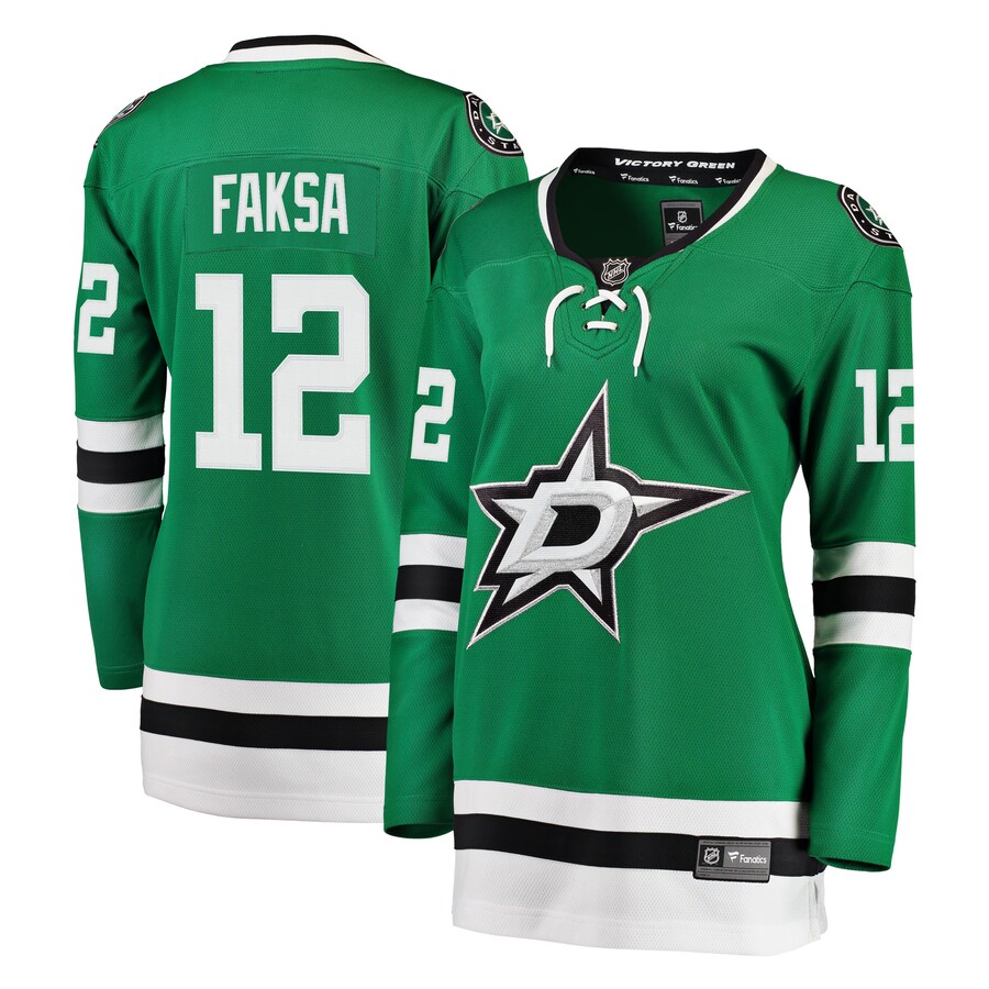 Women's Dallas Stars Radek Faksa Fanatics Branded Kelly Green Breakaway Player Jersey - Jersey