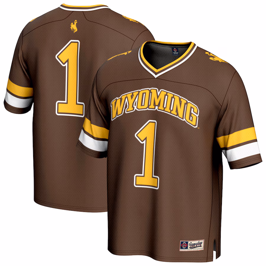 Youth GameDay Greats #1 Brown Wyoming Cowboys Collegiate Football Fashion Jersey - Jersey