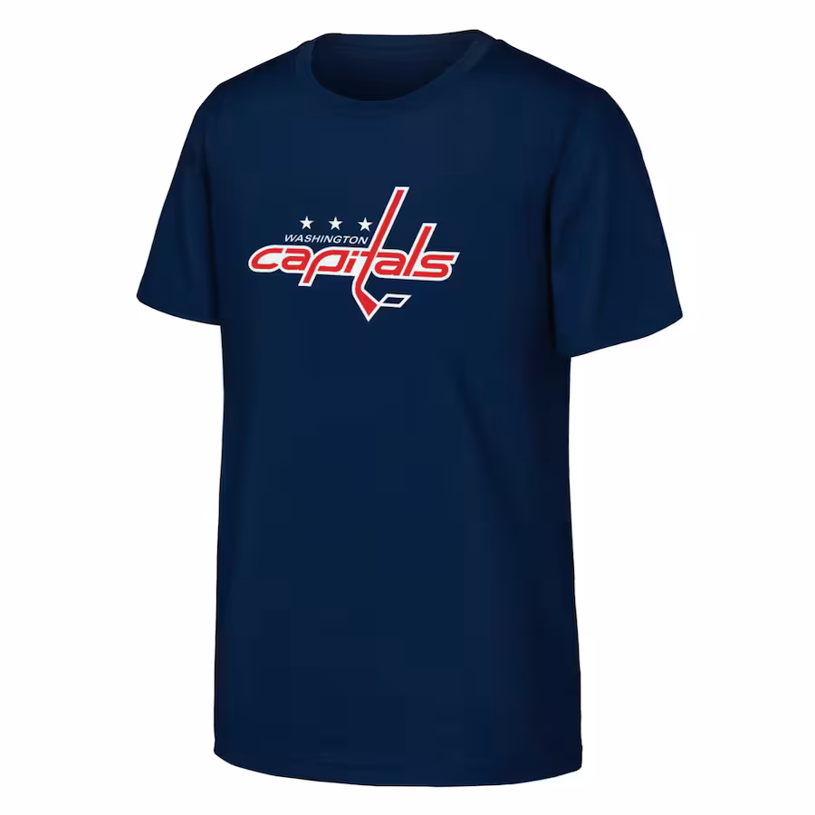 Youth Washington Capitals Navy Primary Logo T-Shirt - Jersey