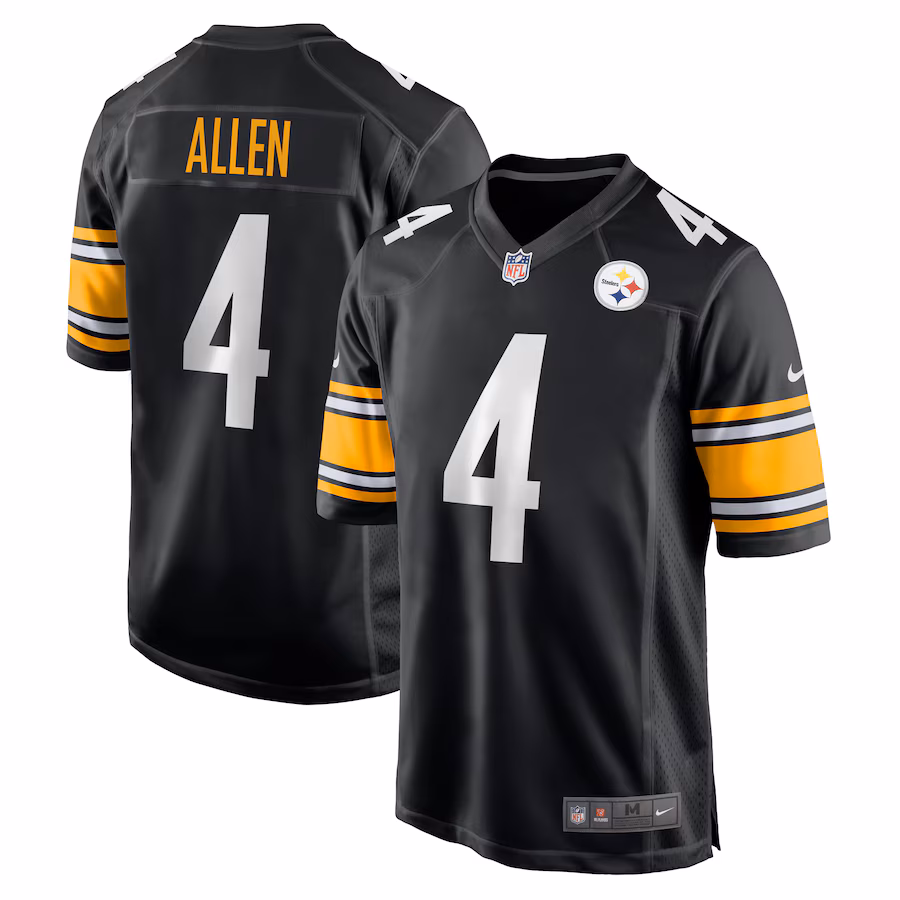 Men's Pittsburgh Steelers Kyle Allen Nike Black Game Jersey - Jersey