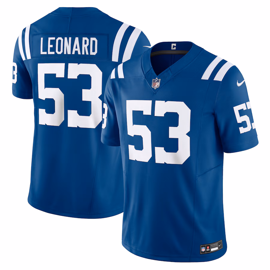 Men's Indianapolis Colts Shaquille Leonard Nike Royal Vapor F.U.S.E. Limited Jersey - Jersey