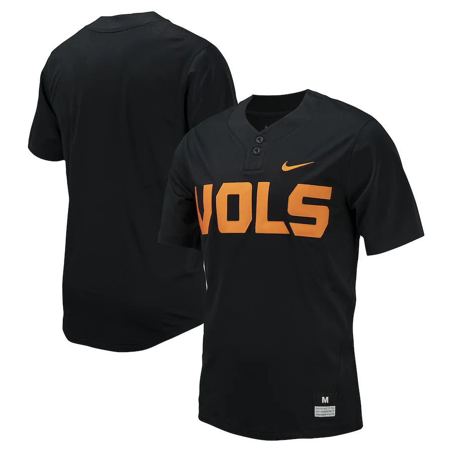 Tennessee Volunteers Nike Replica Baseball Jersey - Black - Jersey