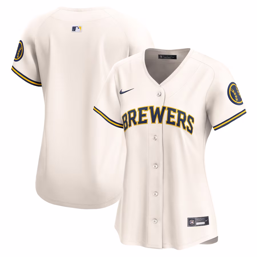 Women's Milwaukee Brewers Nike Cream Home Limited Jersey - Jersey