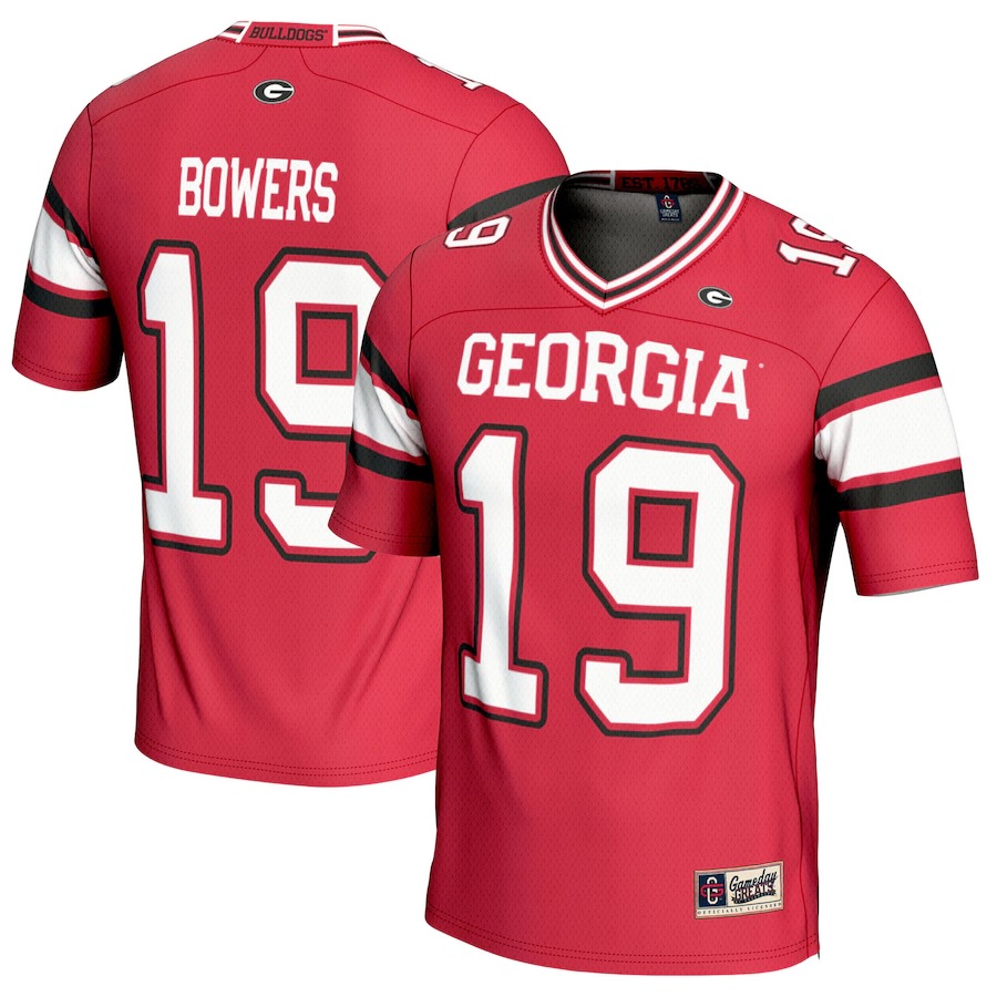 Brock Bowers Georgia Bulldogs GameDay Greats NIL Player Football Jersey - Red - Jersey