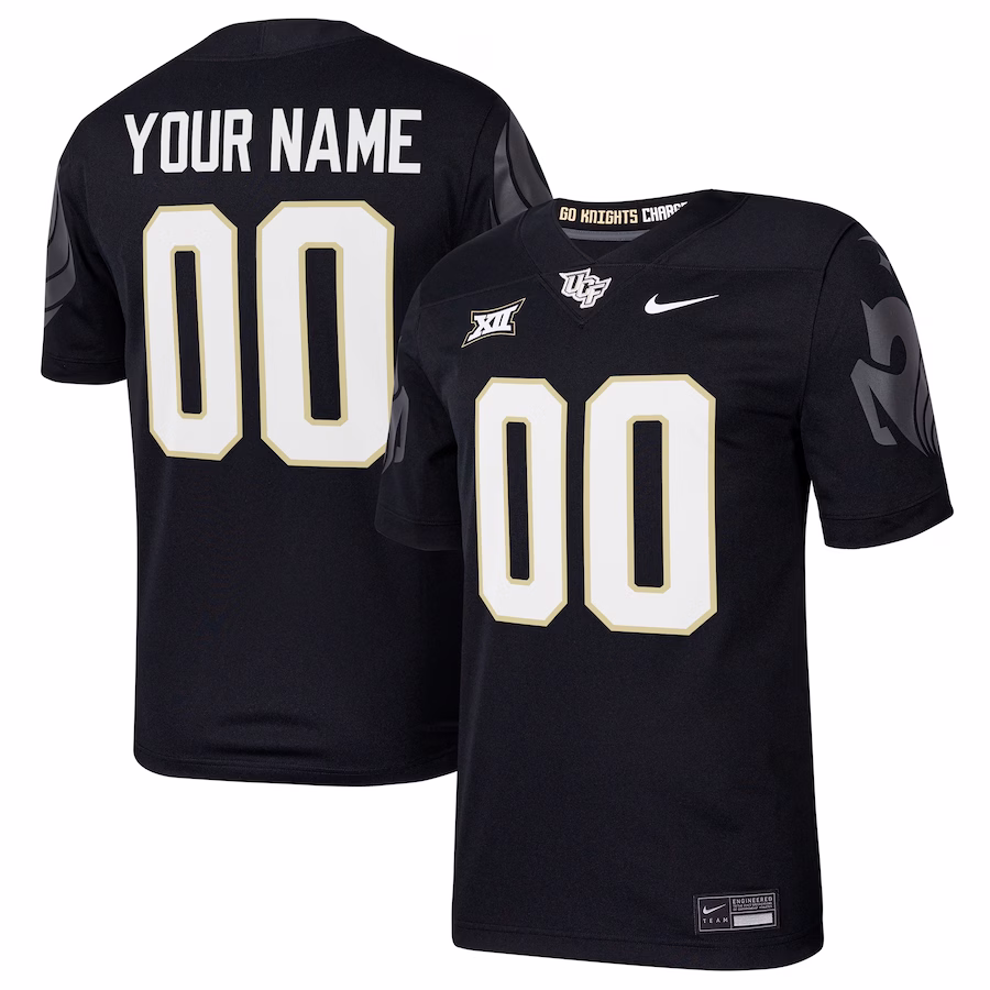 UCF Knights Nike Custom Football Game Jersey - Black - Jersey