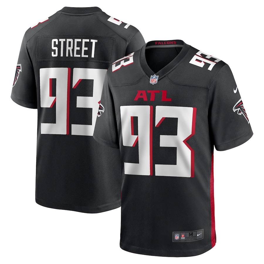 Men's Atlanta Falcons Kentavius Street Nike Black Team Game Jersey - Jersey