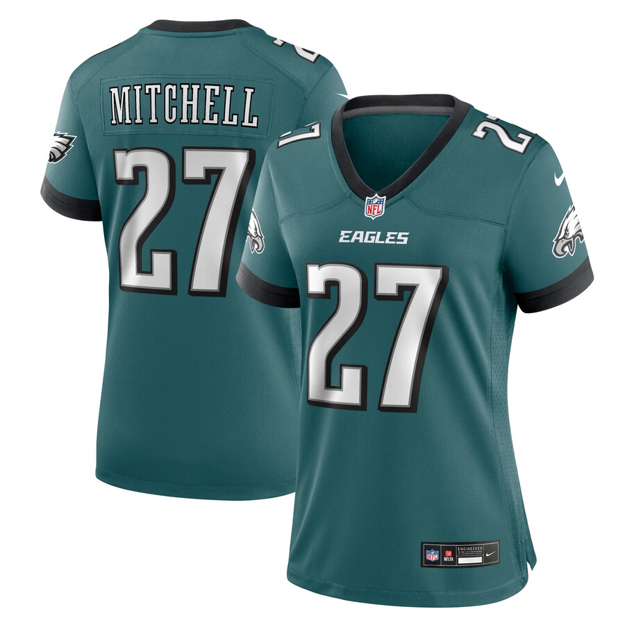 Women's Philadelphia Eagles Quinyon Mitchell Nike Midnight Green Team Game Jersey - Jersey