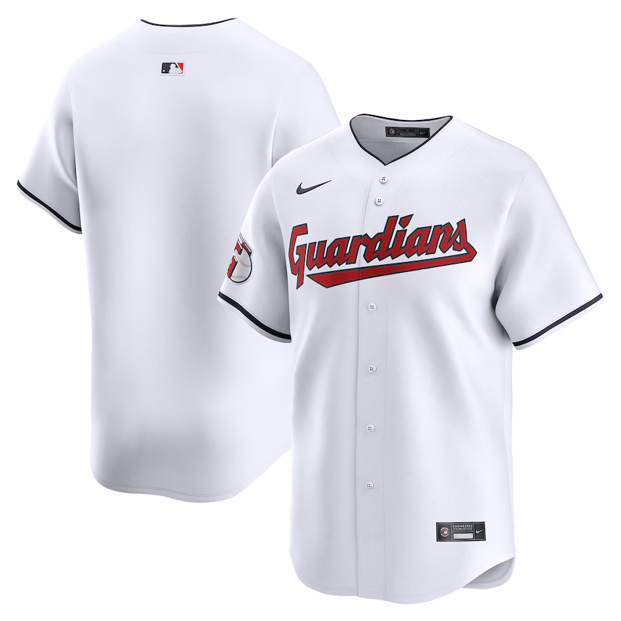 Men's Cleveland Guardians Nike White Home Limited Jersey - Jersey