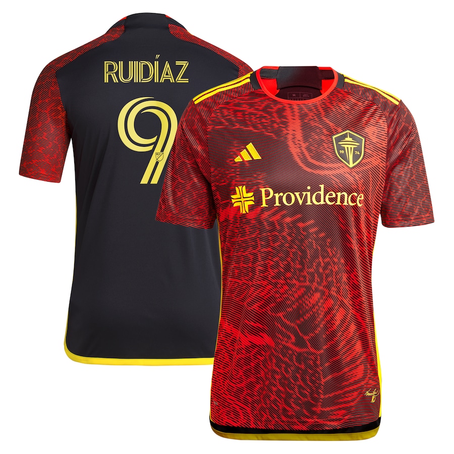 Men's Seattle Sounders FC Raul Ruidiaz adidas Red 2024 The Bruce Lee Kit Replica Player Jersey - Jersey
