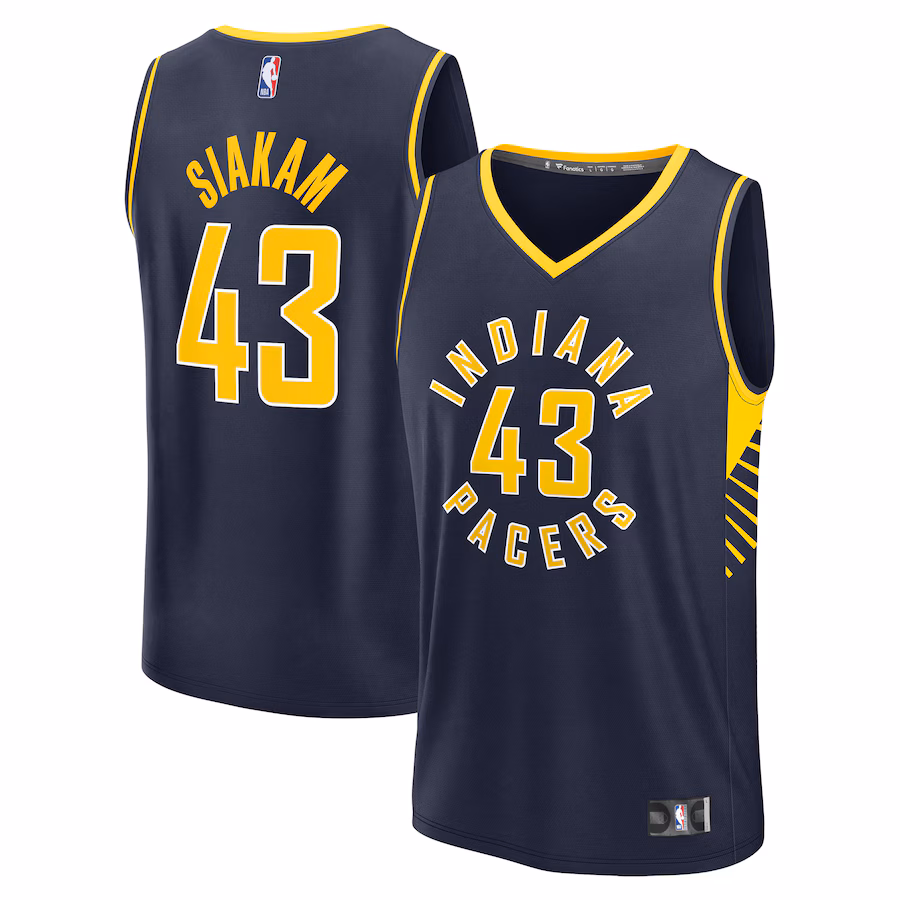 Men's Indiana Pacers Pascal Siakam Fanatics Navy Fast Break Player Jersey - Icon Edition - Jersey