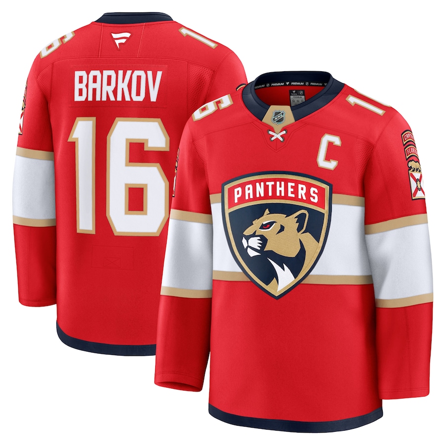 Men's Florida Panthers Aleksander Barkov Fanatics Red Home Premium Jersey - Jersey