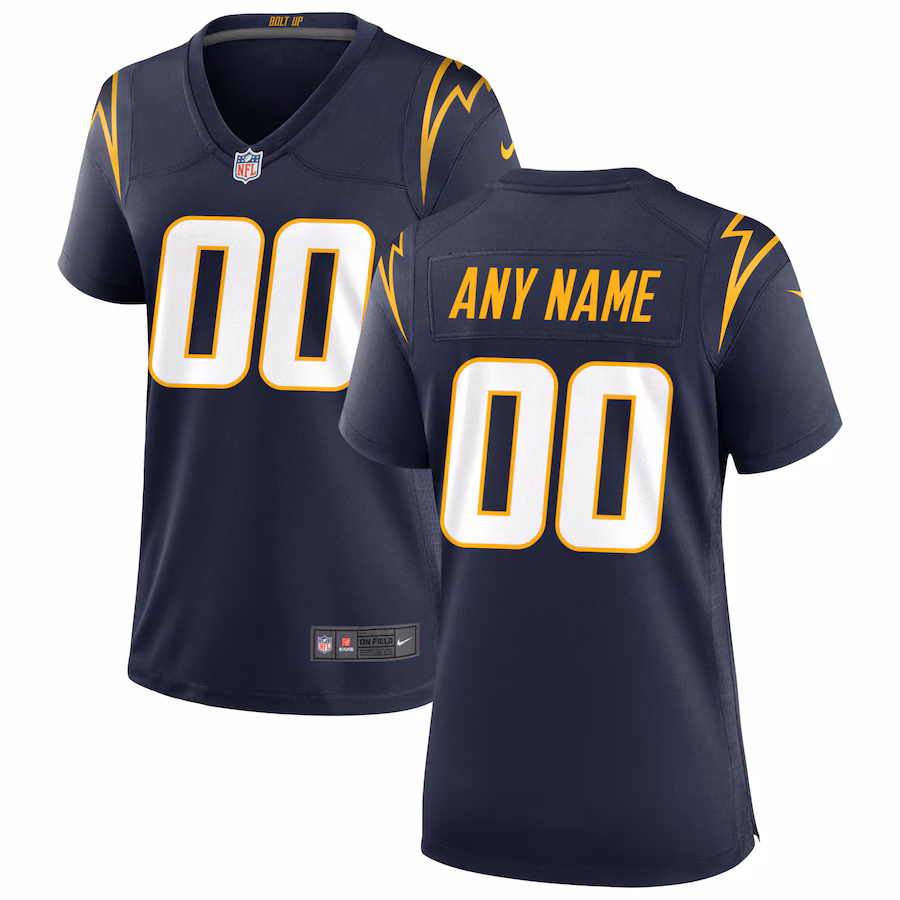 Women's Los Angeles Chargers Nike Navy Alternate Custom Game Jersey - Jersey