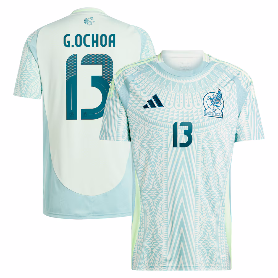 Men's Mexico National Team Guillermo Ochoa adidas Green 2024 Away Replica Player Jersey - Jersey