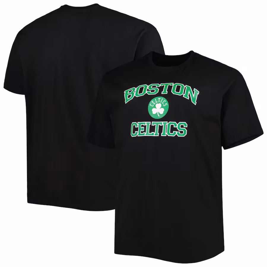 Men's Boston Celtics Black Big & Tall Heart & Soul T-Shirt - Jersey