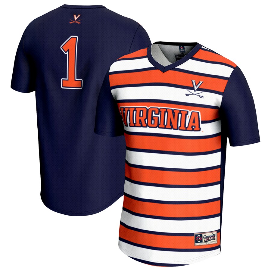 Unisex GameDay Greats #1 Navy Virginia Cavaliers Lightweight Soccer Fashion Jersey - Jersey