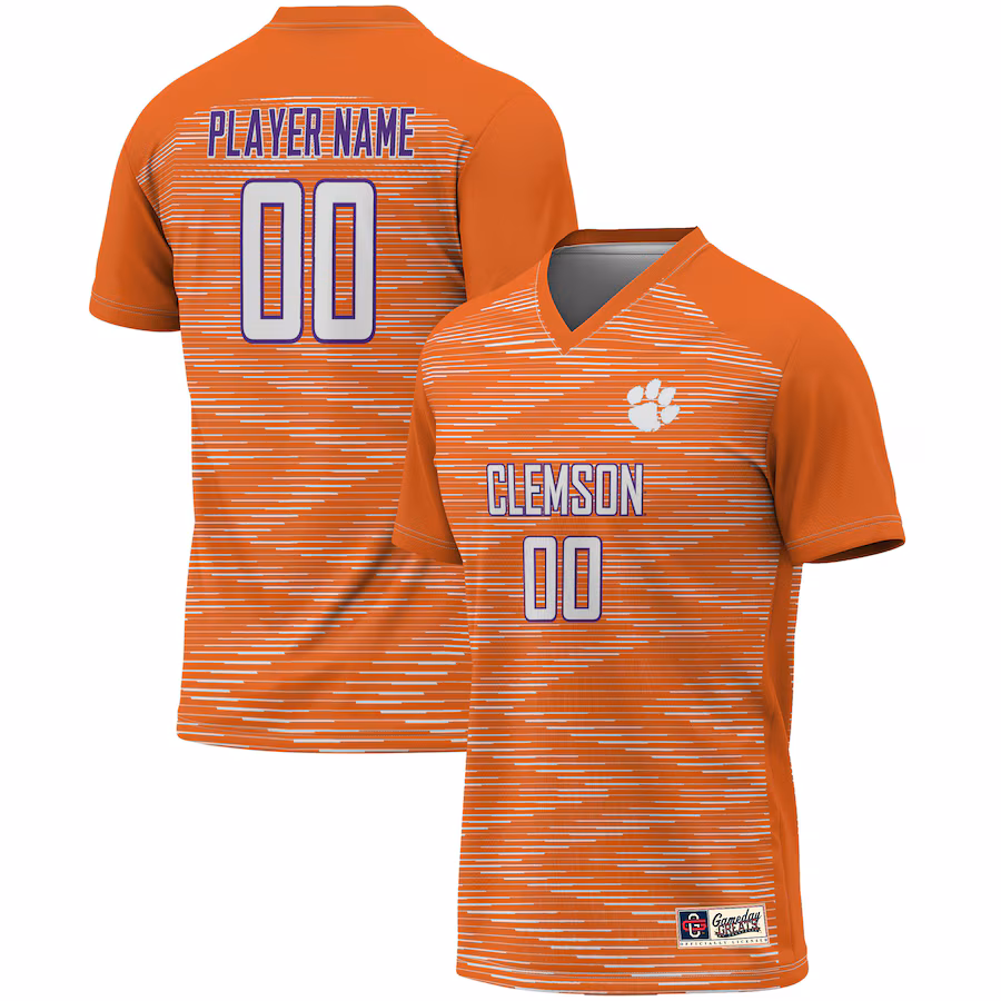 Clemson Tigers GameDay Greats Youth Pick-A-Player NIL Lightweight Soccer Jersey - Orange - Jersey
