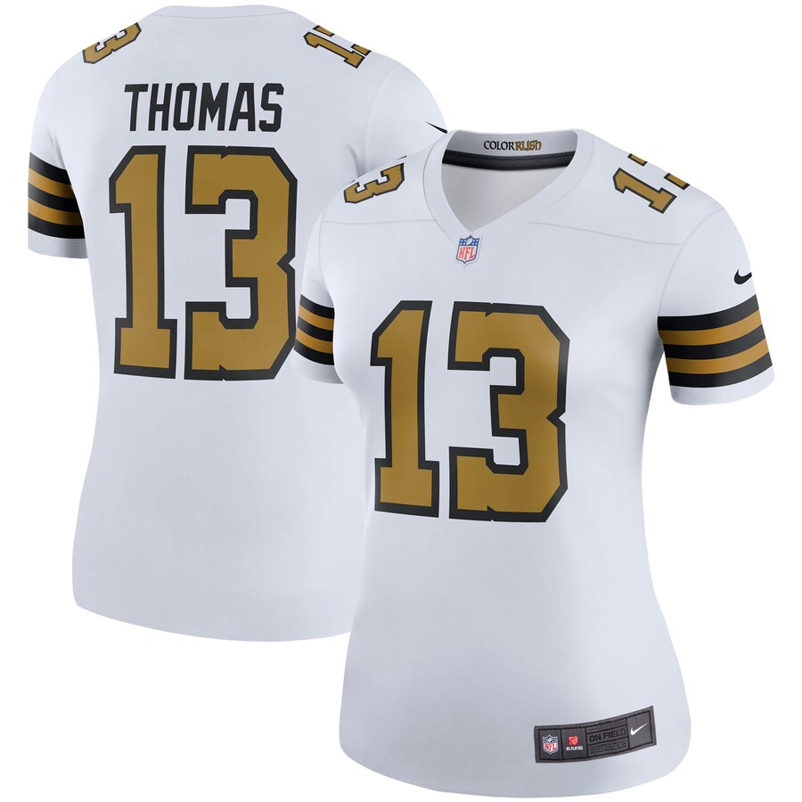 Women's New Orleans Saints Michael Thomas Nike White Color Rush Legend Player Jersey - Jersey