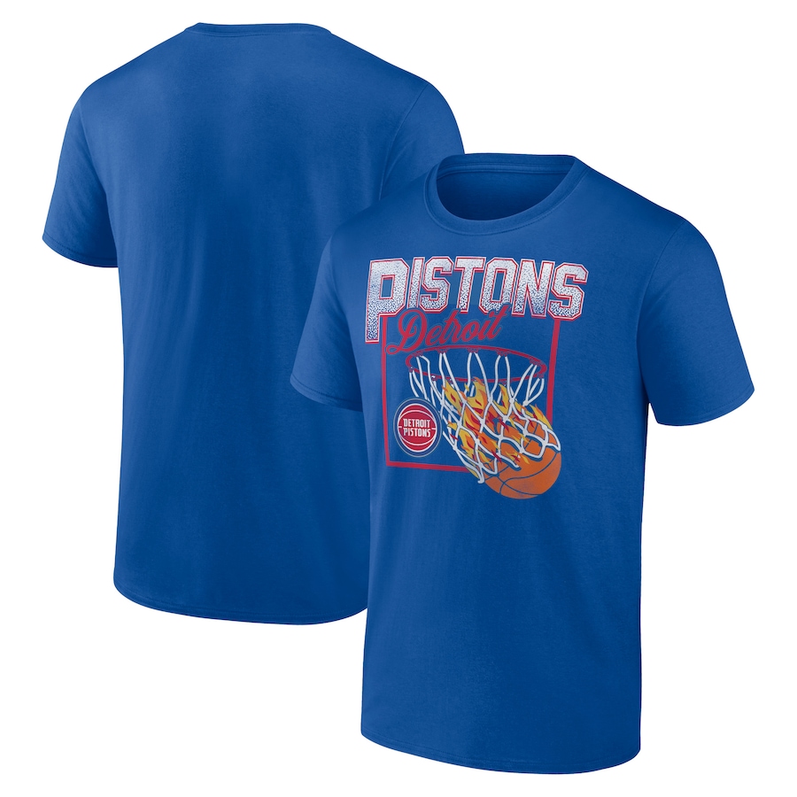 Men's Detroit Pistons Blue Alley Oop T-Shirt - Jersey