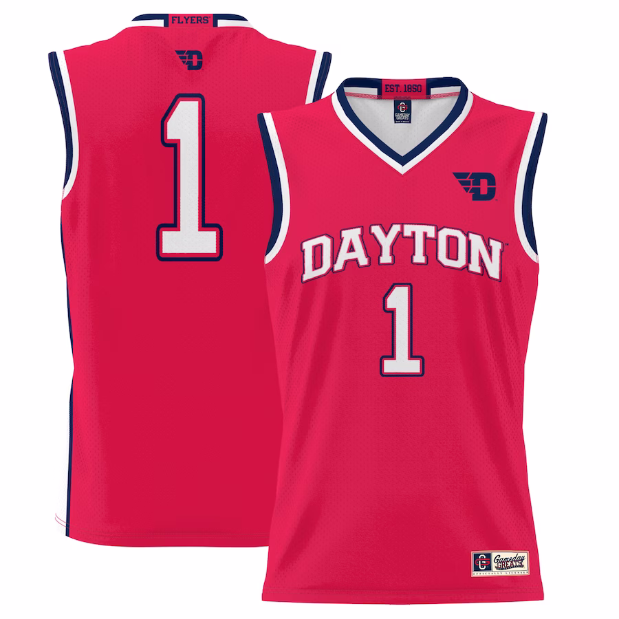 #1 Dayton Flyers GameDay Greats Youth Lightweight Basketball Jersey - Red - Jersey