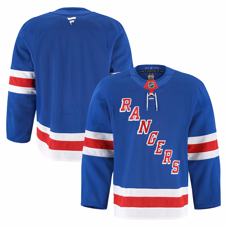 Men's New York Rangers Fanatics Royal Home Authentic Pro Jersey - Jersey