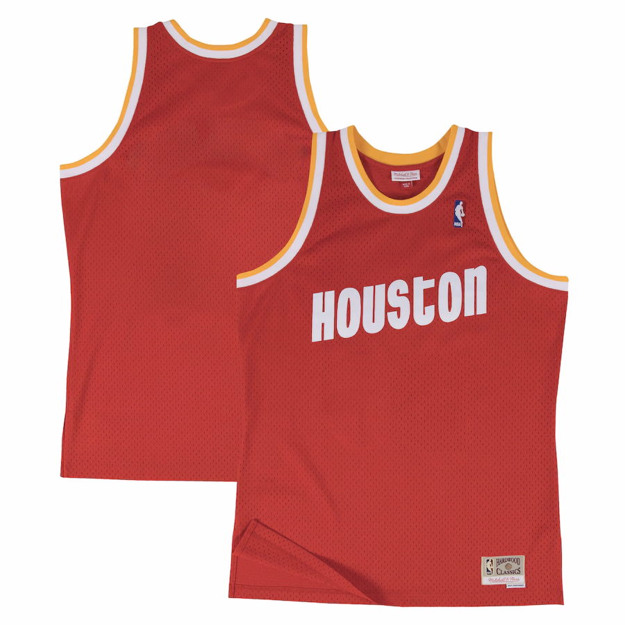 Men's Houston Rockets  Mitchell & Ness Red 1996-97 Hardwood Classics Swingman Jersey - Jersey