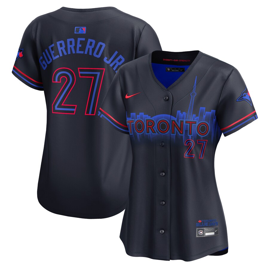 Women's Toronto Blue Jays Vladimir Guerrero Jr. Nike Navy 2024 City Connect Limited Player Jersey - Jersey