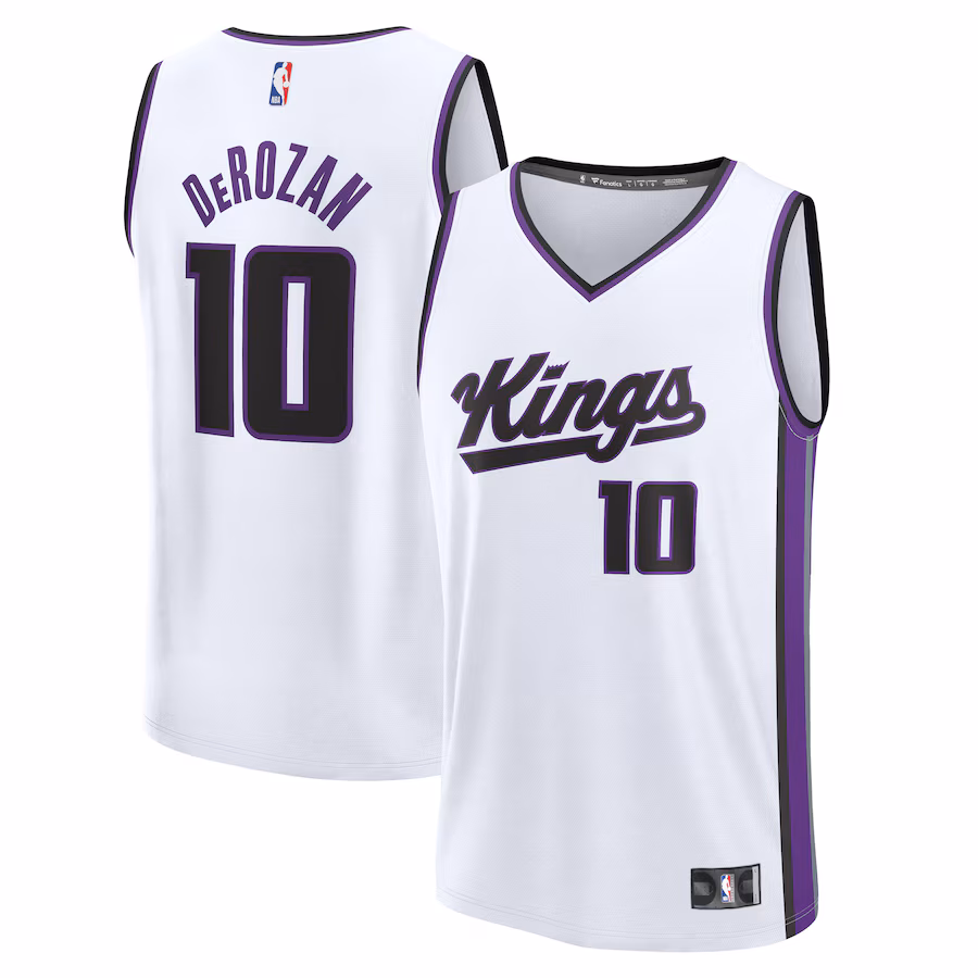 Men's Sacramento Kings DeMar DeRozan Fanatics White Fast Break Replica Player Jersey - Association Edition - Jersey