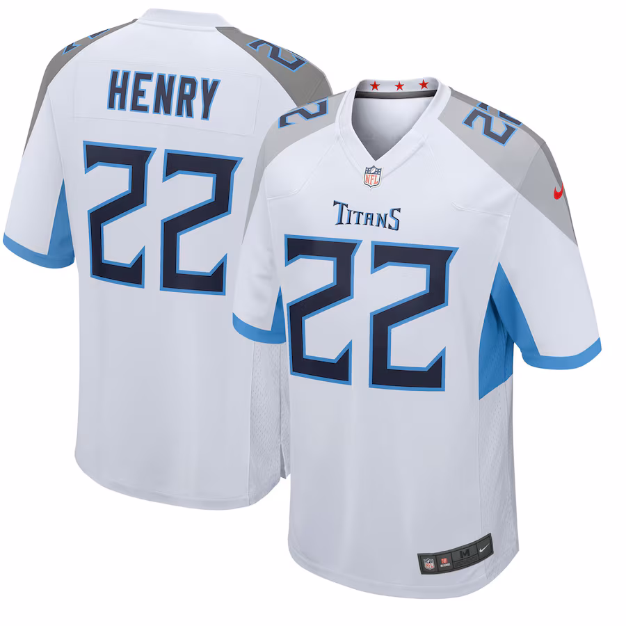 Youth Tennessee Titans Derrick Henry Nike White Game Jersey - Jersey