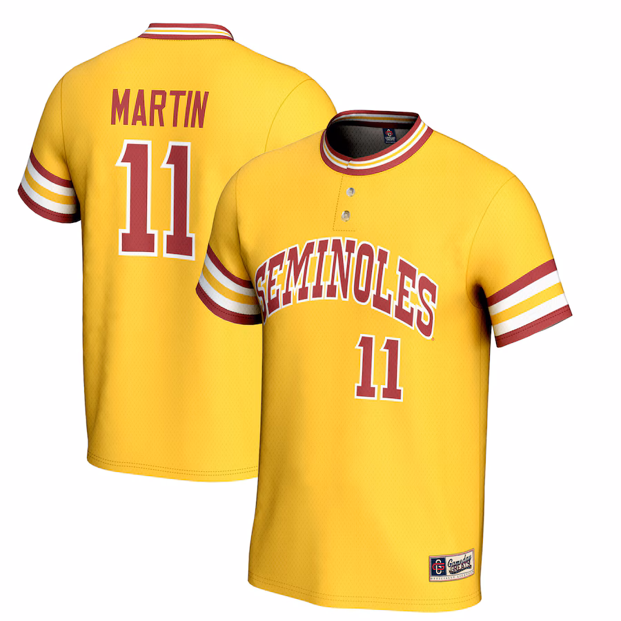 Unisex GameDay Greats Mike Martin Gold Florida State Seminoles Lightweight Baseball Jersey - Jersey
