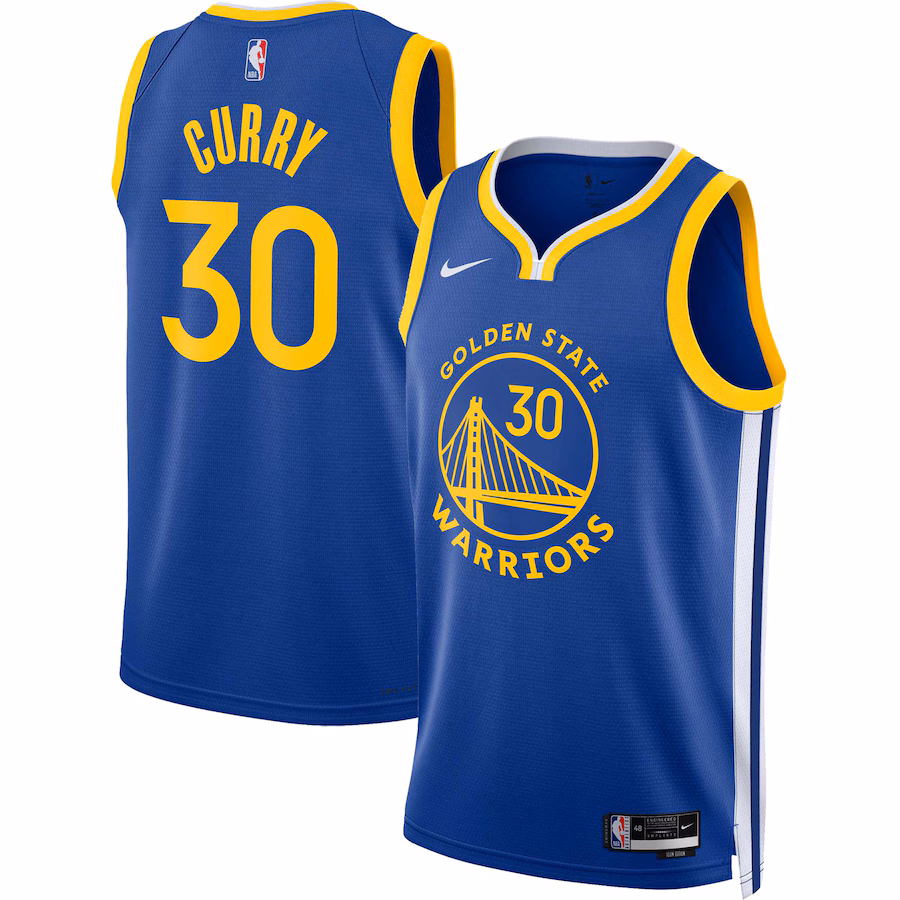 Unisex Golden State Warriors Stephen Curry Nike Royal Swingman Jersey - Icon Edition - Jersey