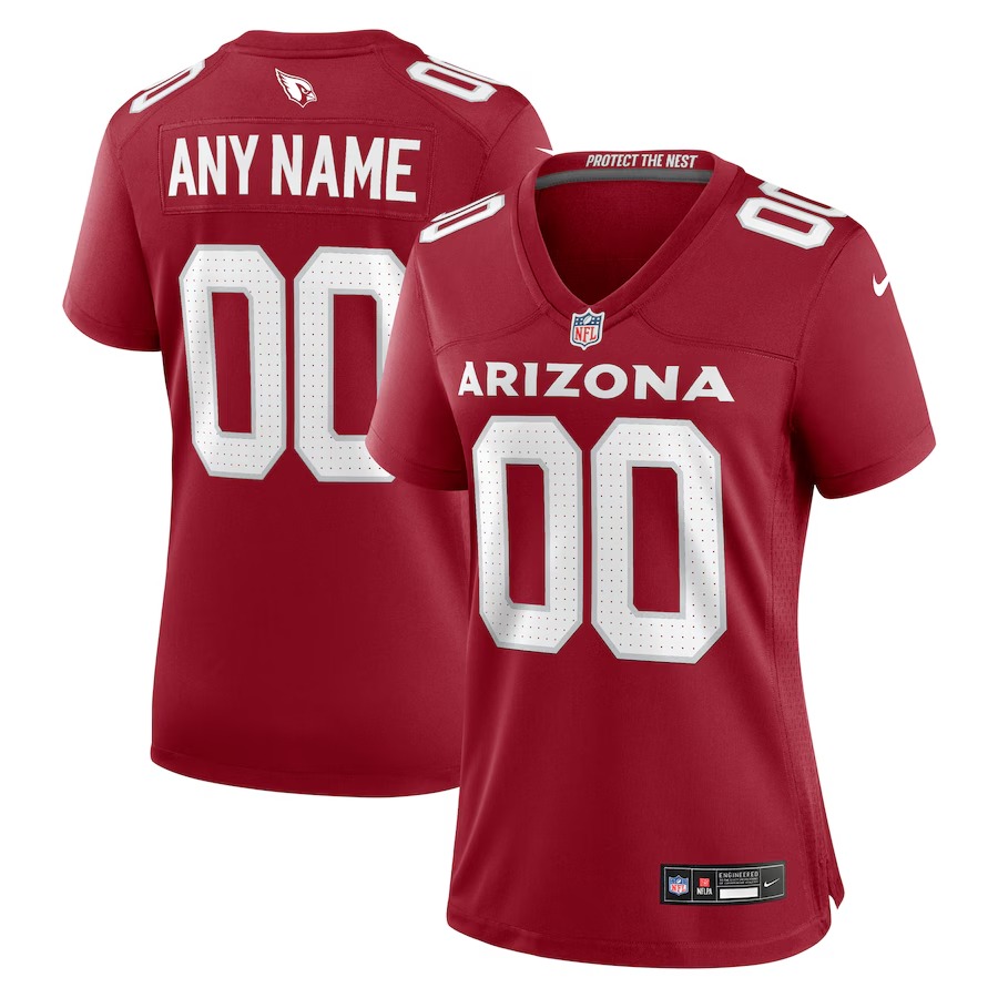 Women's Arizona Cardinals Nike Cardinal Custom Game Jersey - Jersey