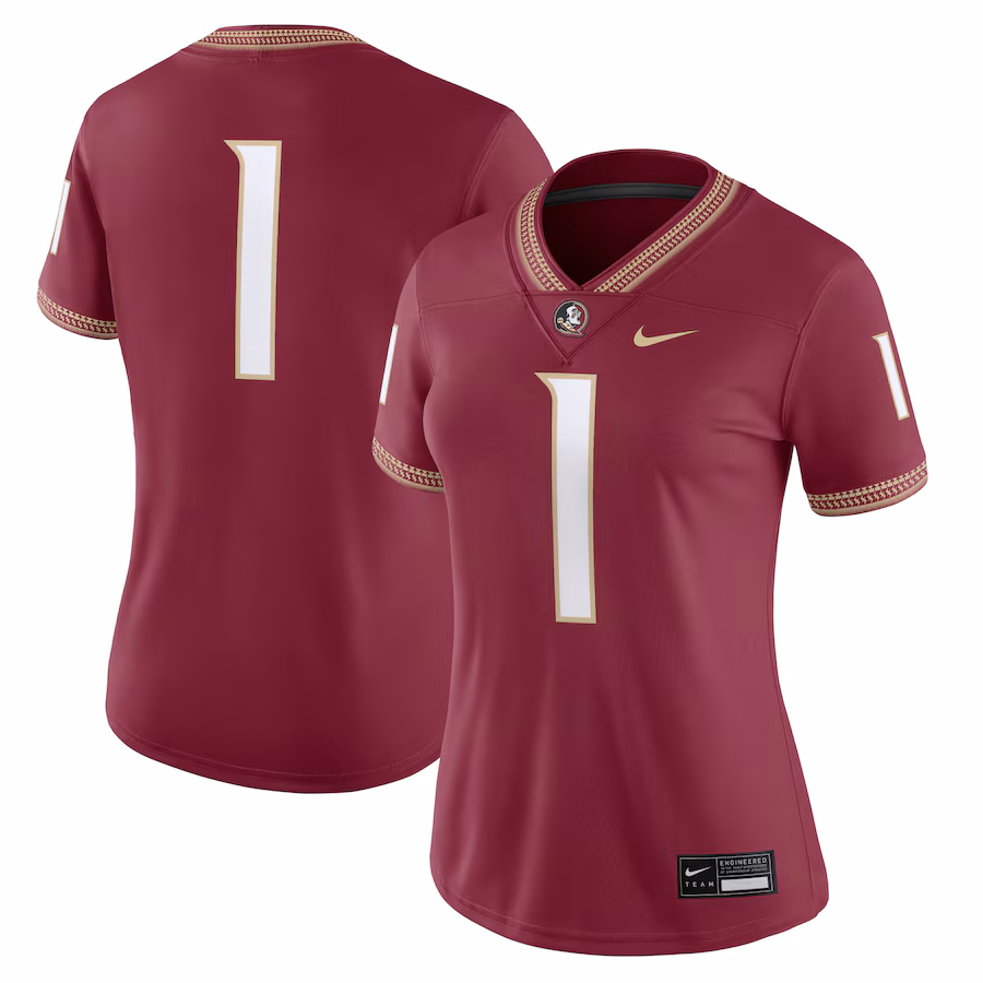 Women's Nike #1 Garnet Florida State Seminoles Game Jersey - Jersey