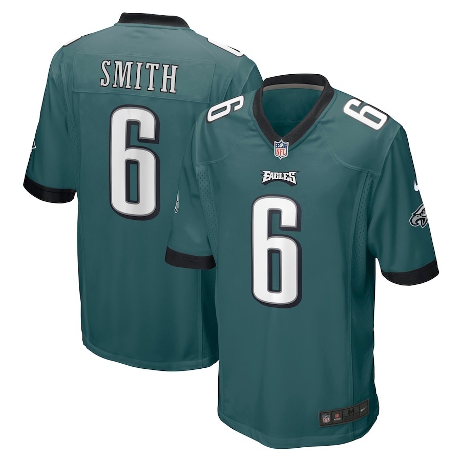 Men's Philadelphia Eagles DeVonta Smith Nike Midnight Green Player Game Jersey - Jersey