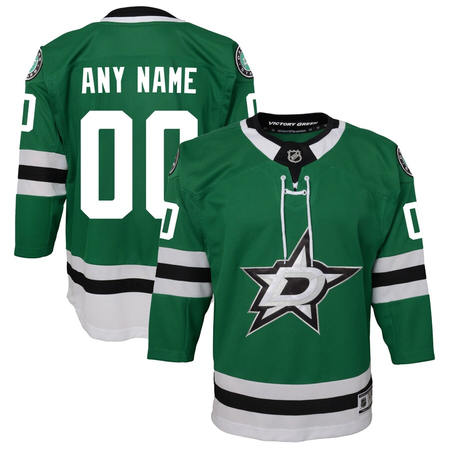 Youth Dallas Stars Green Home Custom Premier Jersey - Jersey