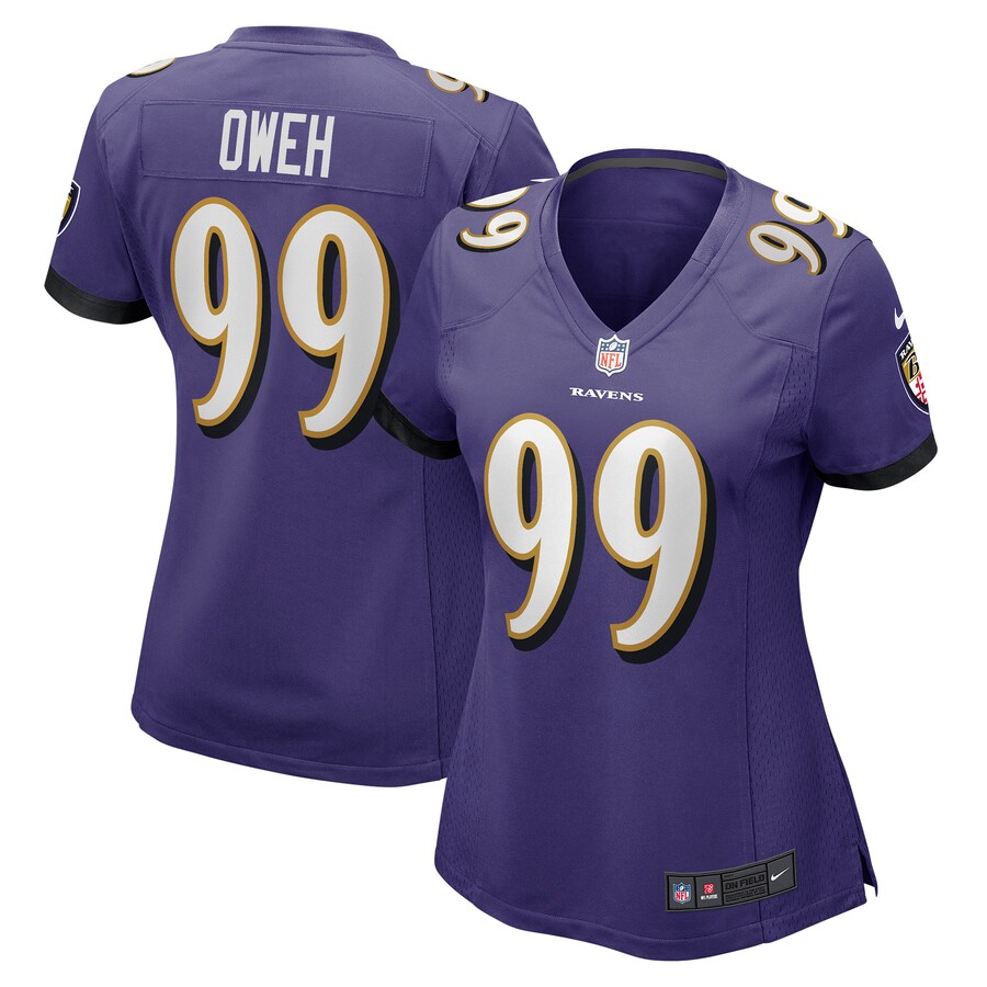 Women's Baltimore Ravens Odafe Oweh Nike Purple Game Jersey - Jersey