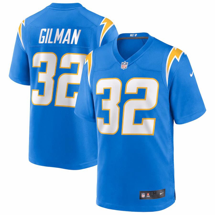 Men's Los Angeles Chargers Alohi Gilman Nike Powder Blue Game Jersey - Jersey