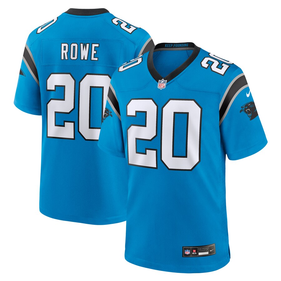Men's Carolina Panthers Eric Rowe Nike Blue Alternate Game Jersey - Jersey